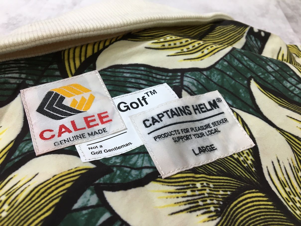 CALEE × CAPTAINS HELM GOLF トリプルネームゴルフシャツ CAPTAINS