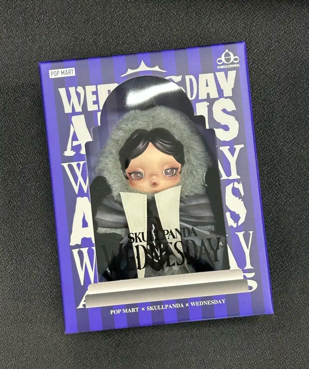 POP MART スカルパンダ ウェンズデー ぬいぐるみ キーホルダー 未開封