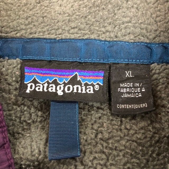 A1018 パタゴニア XL アメリカ古着 ジャマイカ製 スナップフリース F2 25530 グレー Patagonia メンズ WWW_WOWDIGSITE_COM