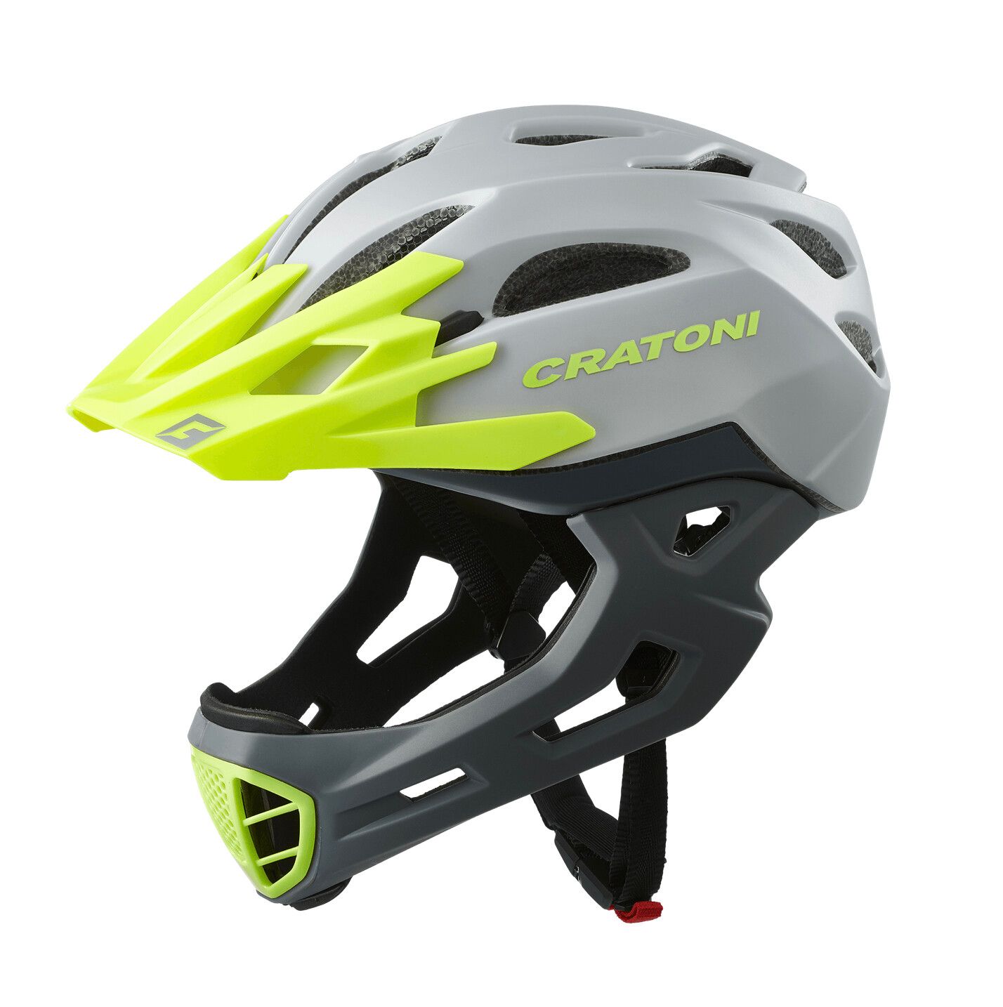 最速発送 キッズヘルメット クラトーニ CRATONI Cマニアック グレイxライムマット