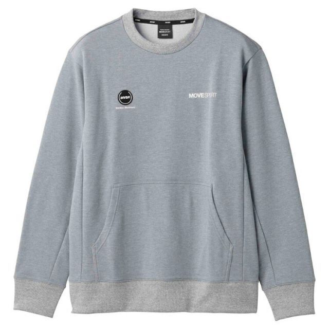 DESCENTE デサント FRENCH TERRY スウェットクルー グレー杢 Mサイズ DMMVJF21A GYM | スポーツ スポーツウェア ウエア 服 衣類 機能性 アウター 長袖 ロングスリーブ 素材 ストレッチ性 伸縮性 吸汗速乾