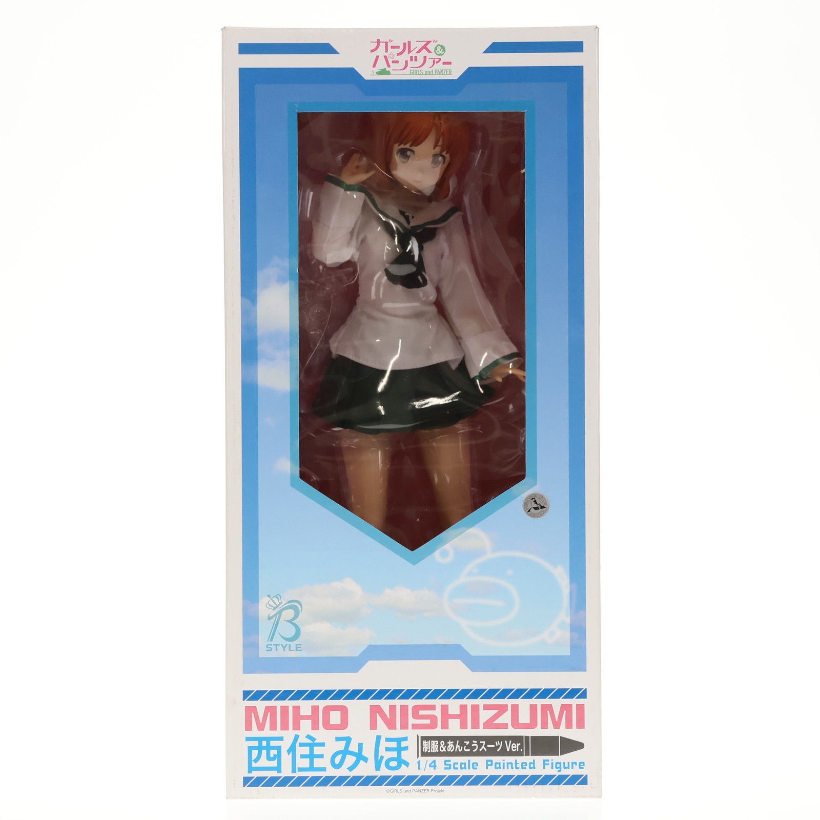 GIRLS - 西住みほ(にしずみみほ) 制服&amp;あんこうスーツVer. ガールズ&amp;パンツァー 1/4 完成品 フィギュア FREEing(フリーイング) 西住みほ 制服＆あんこうスーツVer. (フィギュア) - ホビー