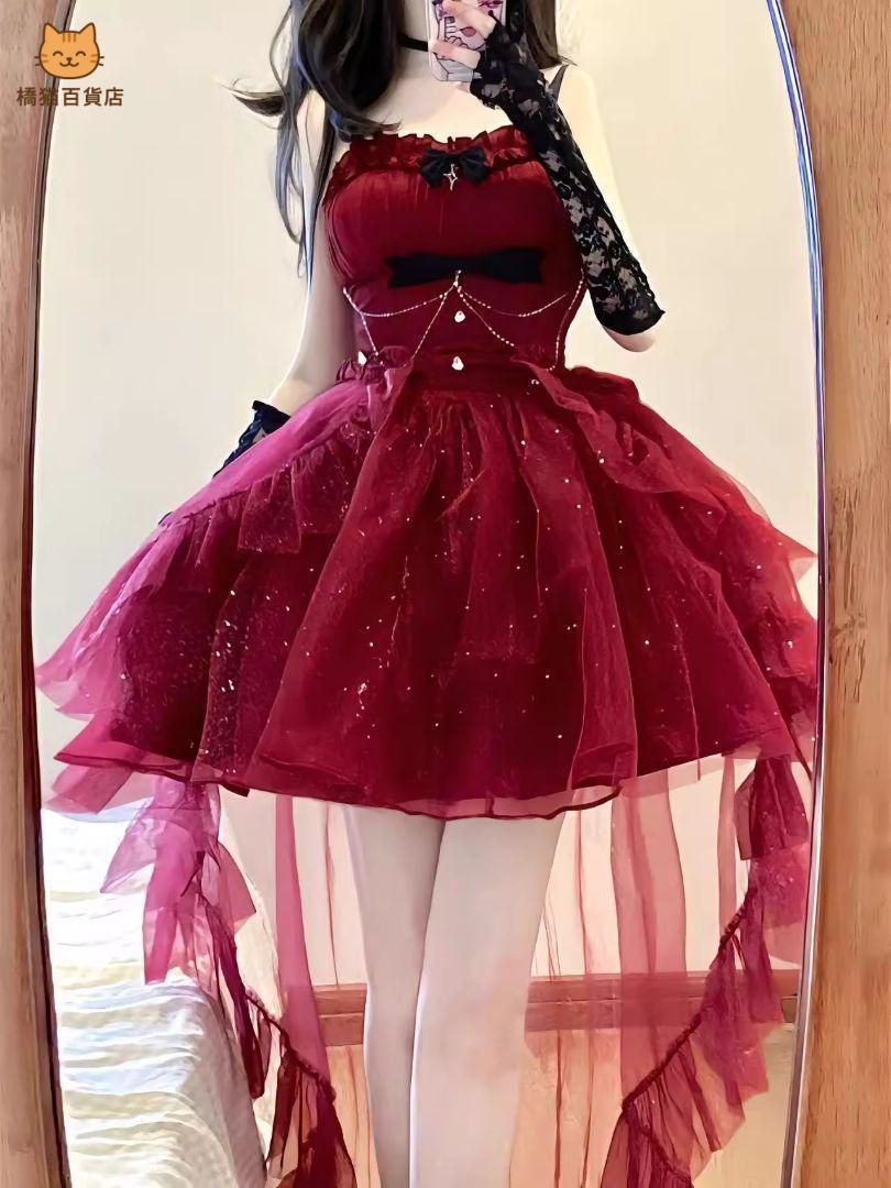 レディースウェア ロリータオリジナル 洋服 かわいい ワンピース コスプレ ドレス HF413 学園祭 ステージ 撮影会 自撮り イベント
