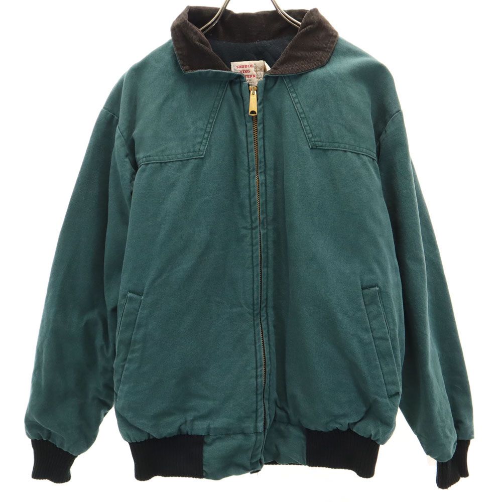 サドルキングウェスタン 80s ヴィンテージ ダック 中綿ジャケット M グリーン SADDLE KING WESTERN メンズ