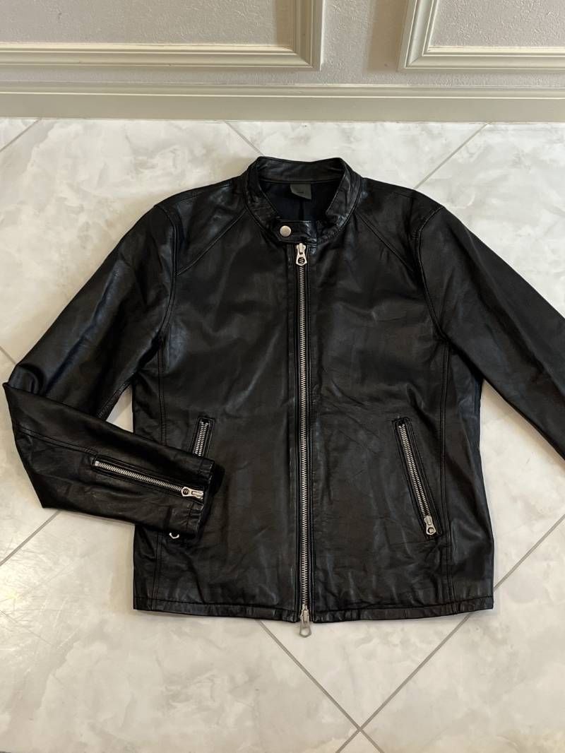 HARE ハレ ライダースジャケット レザージャケット シングルライダース 本革 羊革 ブラック Mサイズ