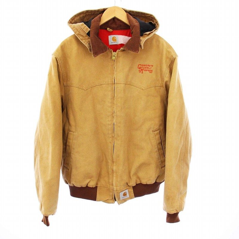Carhartt アクティブジャケット 黄色 イエロー ベージュ USA製 Carhartt アクティブジャケット 黄色 イエロー ベージュ USA製