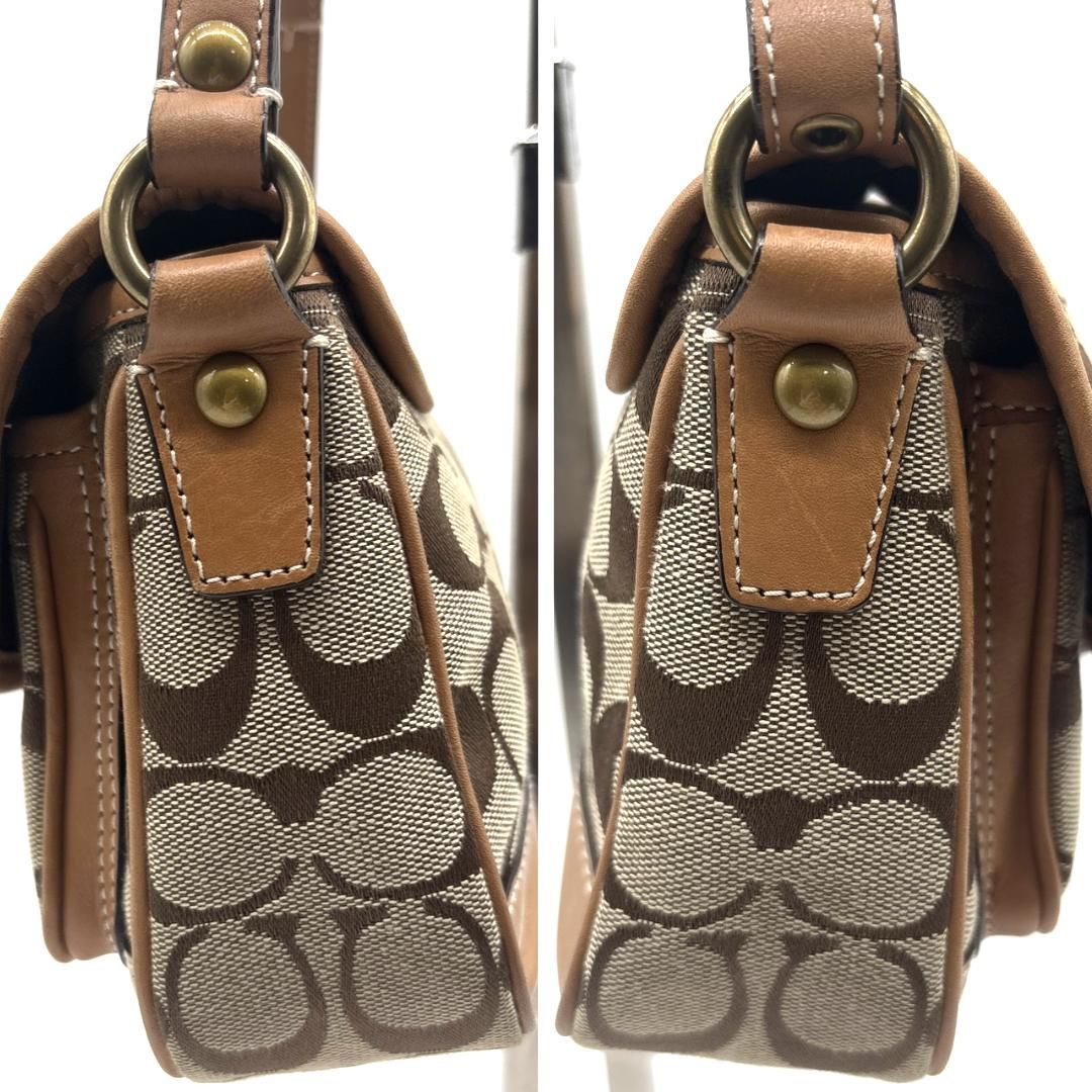 美品 COACH Sohoコーチ シグネチャー ショルダー ハンドバッグ Y2K 極美品 COACH コーチ ソーホー シグネチャー ショルダーバッグ y2k 肩