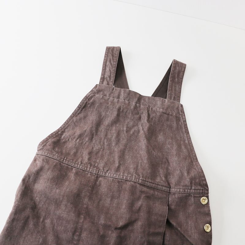 Drawer（ドゥロワー）＞ ブラウンデニムジャンパースカート