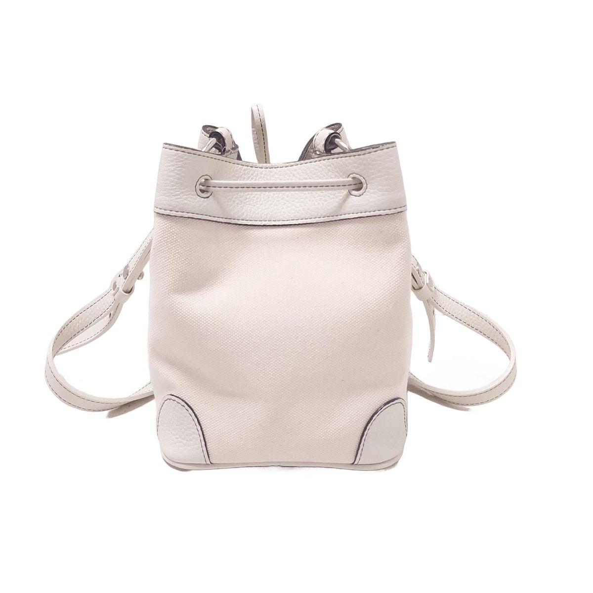 ayako bag アヤコバッグ　ホワイト 本革　クラッチバッグ Pottery Bag/SILVER | ayako