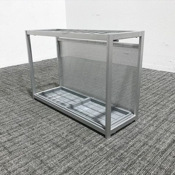 傘立て 30本用 ビジネスフィット 折りたたみ可 シルバー