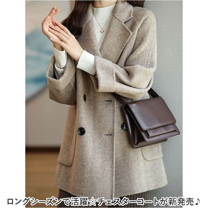 ☆ XL ☆ レディースチェスターコート厚手タイプxjcoat02