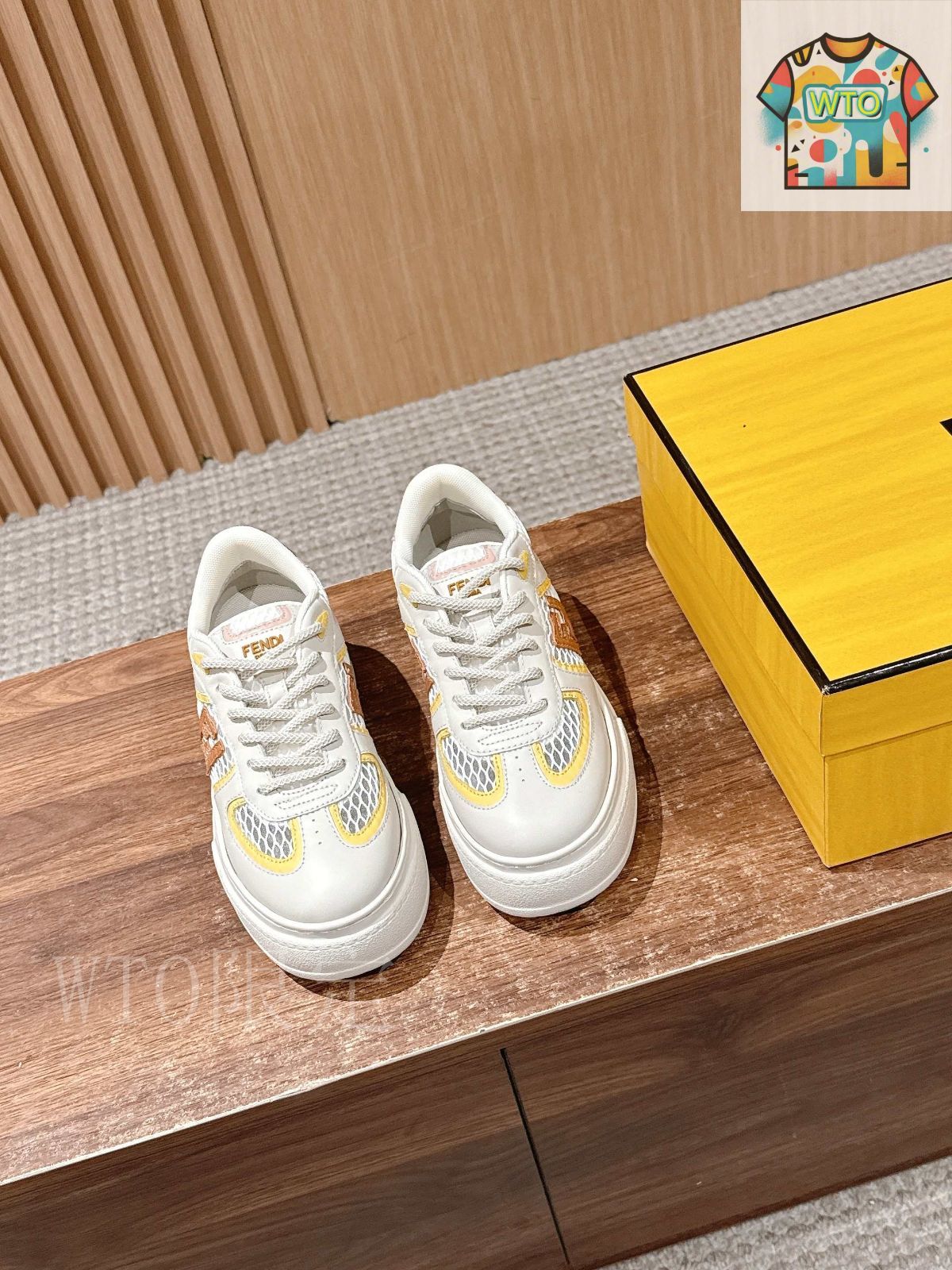 FENDI フェンディ Match 厚底スポーツシューズ01