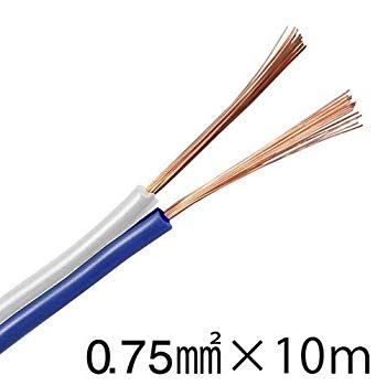 OHM 配線用 スピーカーコード 青/白 10m (04-7395) 2mvetro OHM 配線用 スピーカーコード 青/白 10m (04-7395) 2mvetro 【公式通販】