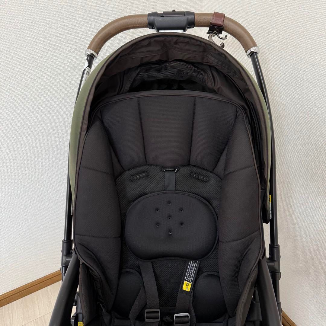 美品】Aprica アップリカ ラクーナクッション AE ベビーカー グリーン