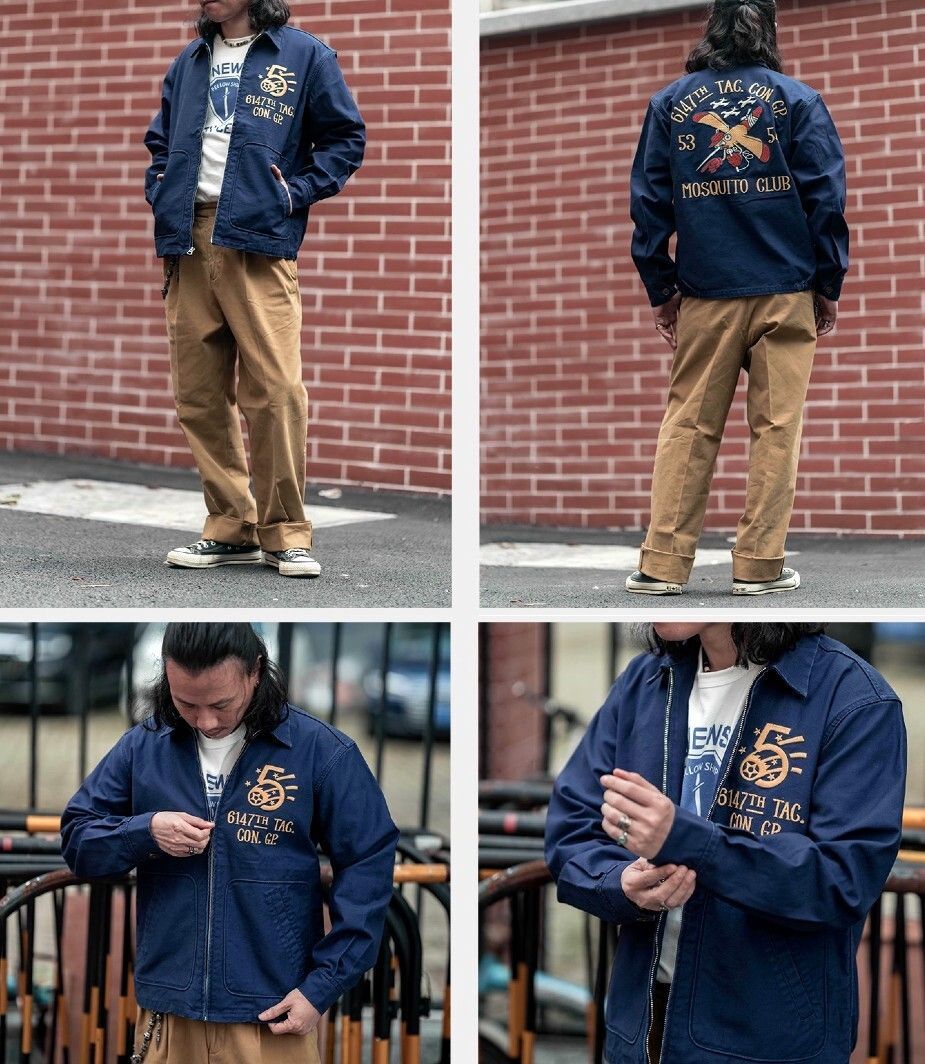 ☆超絶 復刻 キャンバス ベトナムWAR 刺繍 モスキートフォース ブルー