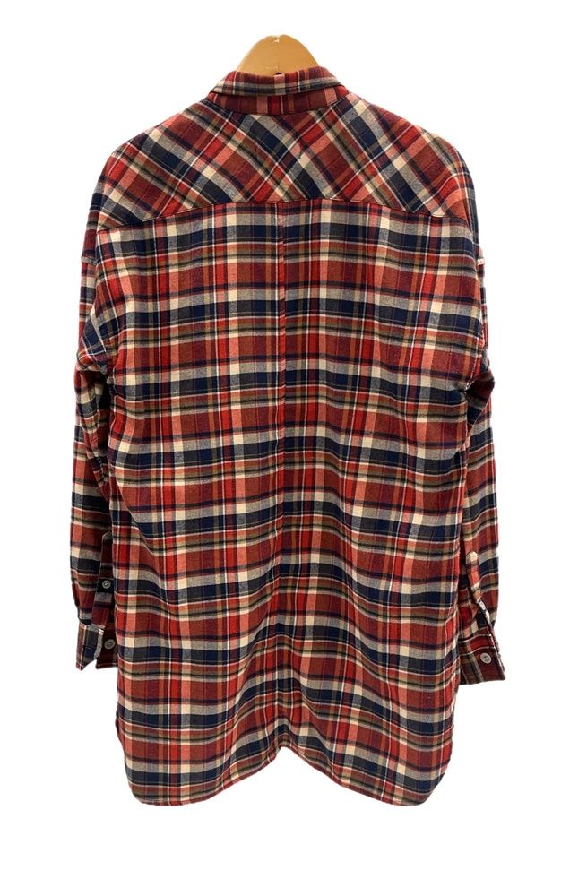 フィアオブゴッド FEAR OF GOD チェック フランネル シャツ 赤 長袖シャツ レッド Mサイズ 101MT-5007