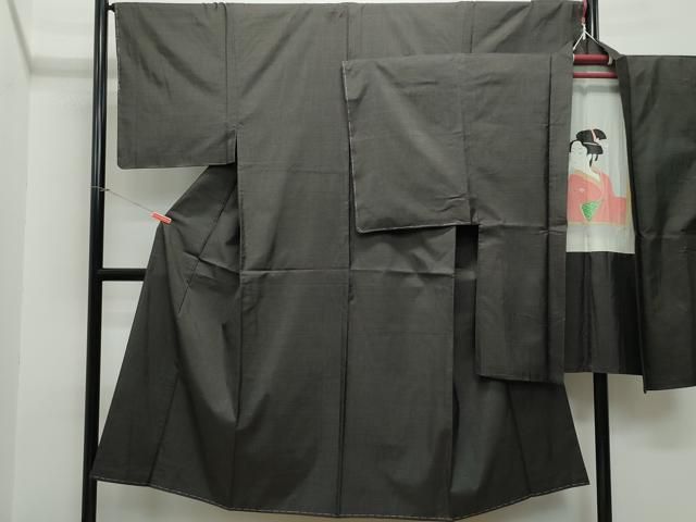平和屋着物●男性 男柄の 西郷柄 西郷絣 本場大島紬 アンサンブル 正絹 CAAR8400vf