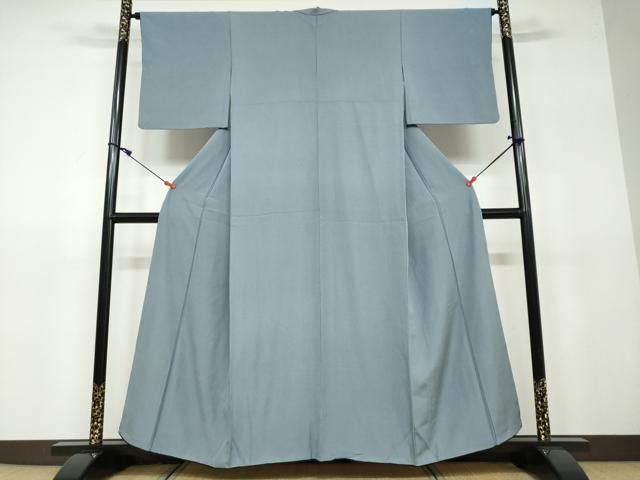 平和屋着物●江戸小紋　万筋　高麗納戸色×紫水晶色　正絹　逸品　DAAV4874ud 平和屋着物○江戸小紋 万筋 高麗納戸色×紫水晶色 正絹 逸品 DAAV4874ud