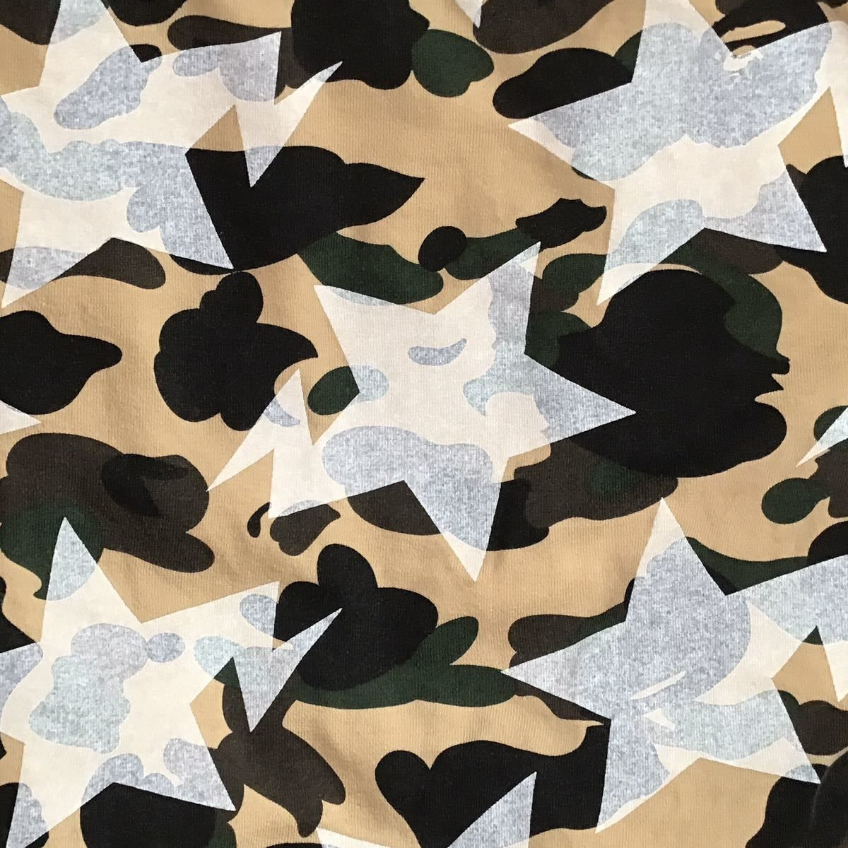 BAPE スター パーカー 1st camo yellow Mサイズ a bathing ape BAPE