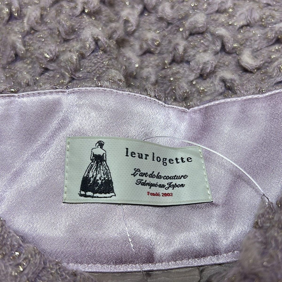 美品 leur logette（ルールロジェット） / 膝丈スカート leur logette(ルールロジェット)グレースフラワー刺繍スカートの