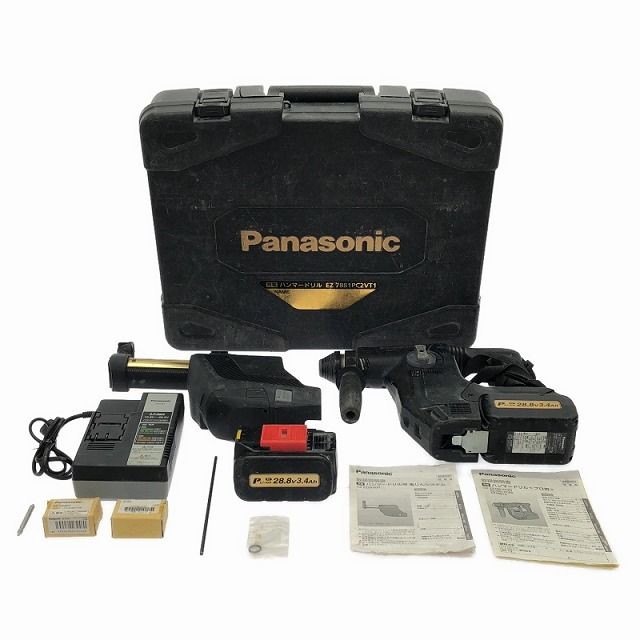 比較的 Panasonic パナソニック 28.8V 集塵システム搭載 ハンマドリル EZ7881PC2VT1 ブラック＆ゴールド コメント必読 HRDEVELOPMENT_JP