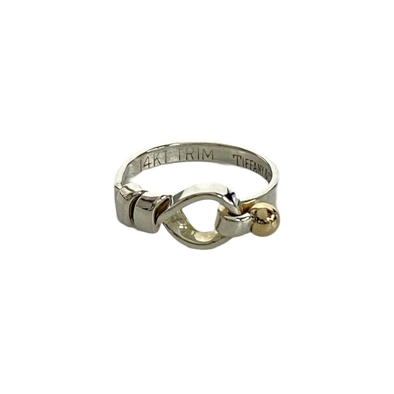 Tiffany & Co フック&アイ リング シルバー ゴールド 13号 Tiffany & Co. - ティファニー リング フック&アイ 13号