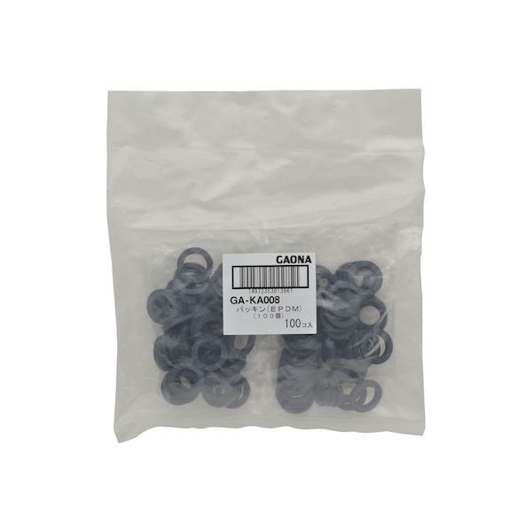 【新品・14営業日以内発送】カクダイ 4972353813964 ガオナ パッキン 呼13用 EPDM 100個入 GA-KA008【キャンセル】【沖縄離島販売】