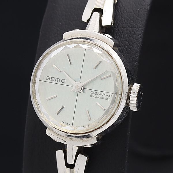 【稼働品】 QUEENSEIKO 1020-0030 レディース 腕時計 手巻き 稼働 セイコー 手巻き クイーンセイコー 1020-0030 カットガラス