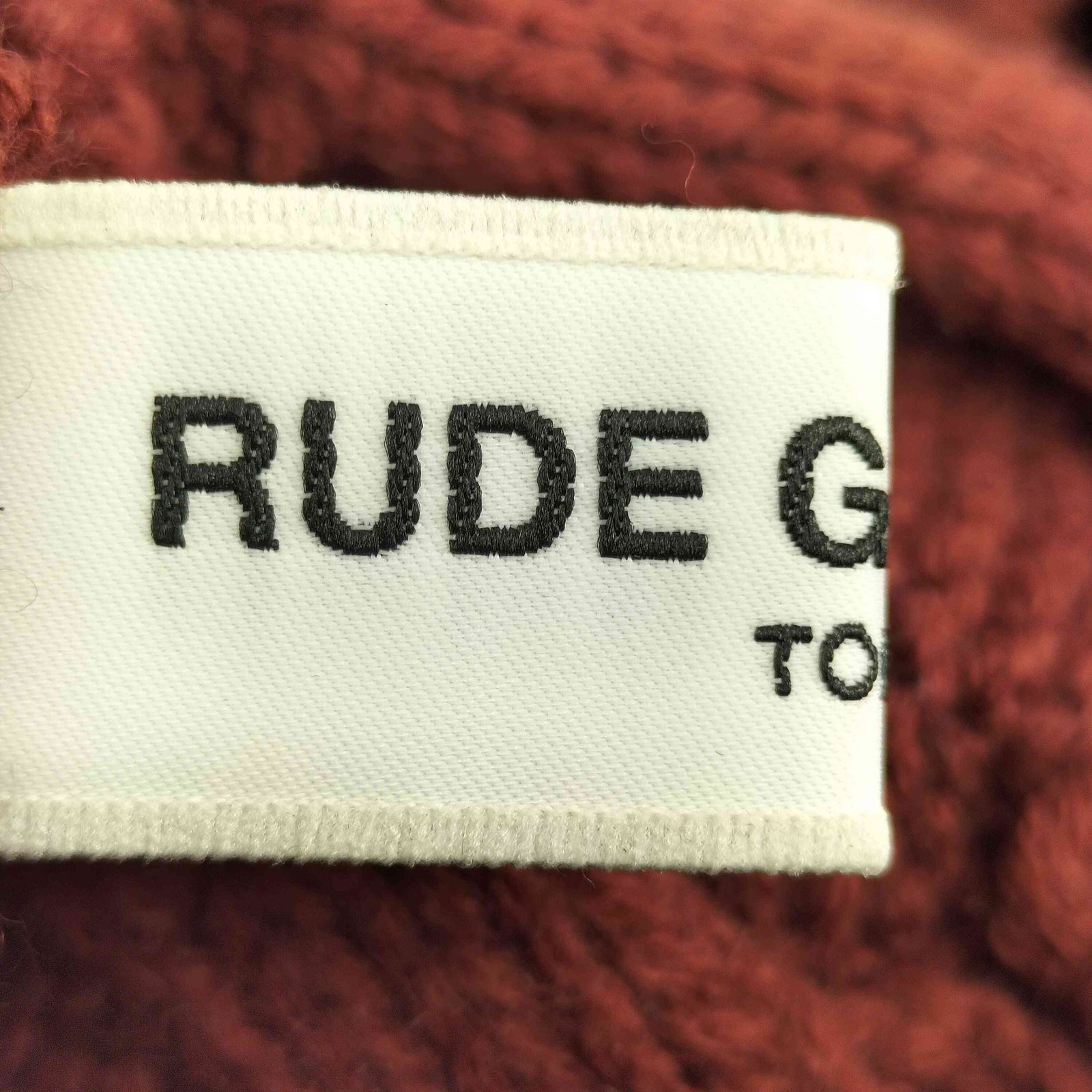 ルードギャラリー RUDE GALLERY ケーブルニット帽 ベレー メンズ
