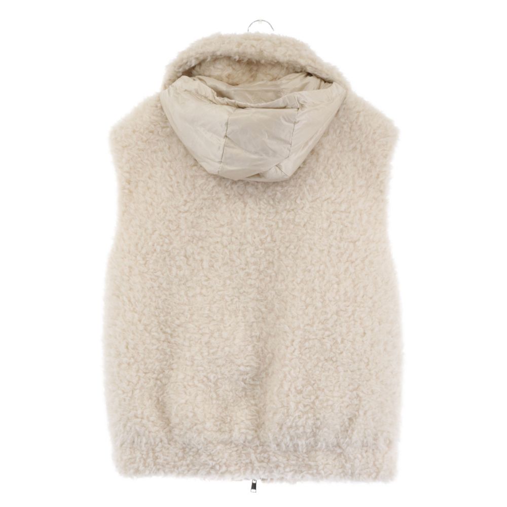 MONCLER (モンクレール) 22AW ACHARD VEST アチャード フェイクファー ナイロンリバーシブル ダウンベスト アウター ホワイト  H20931A00023 899PE - メルカリ