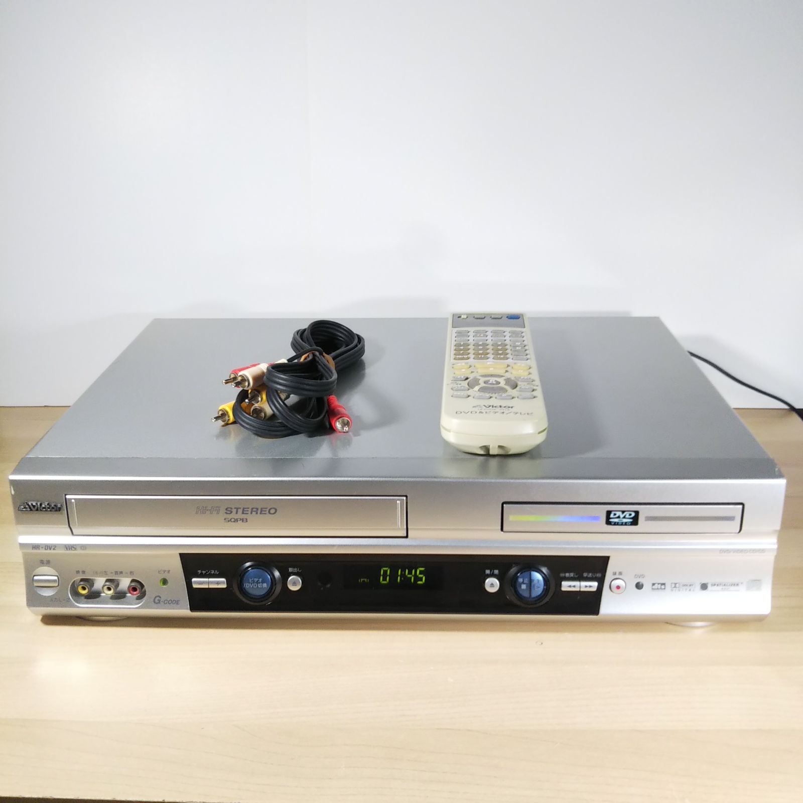 Victor DVDプレーヤー一体型VHSビデオテープレコーダー HR-DV2