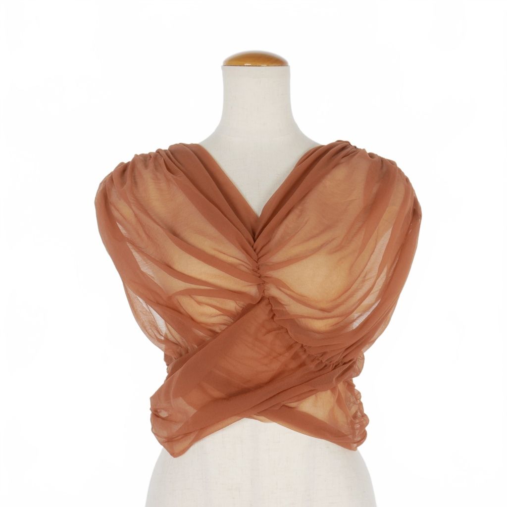 fetico ギャザーシアートップス FETICO/フェティコ】ギャザーシアートップス