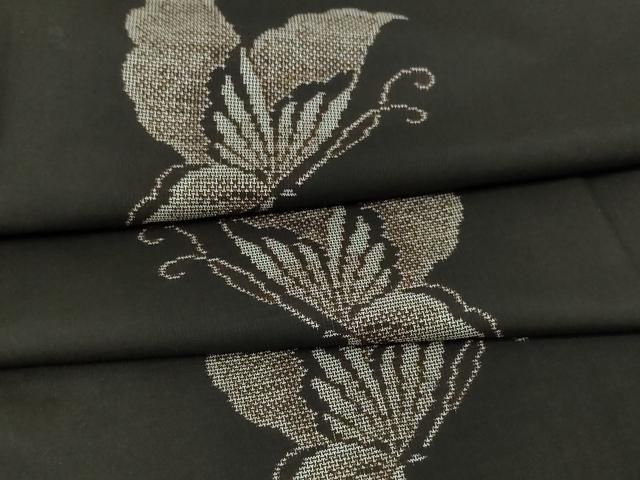 平和屋着物○本場大島紬 9マルキ 格子 正絹 逸品 DAAV3259du