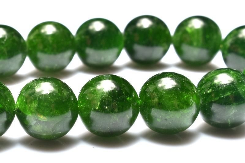 １点物 透過性あり ダイオプサイト 9.5mm ブレスレット パワーストーン 天然石 _MA8325