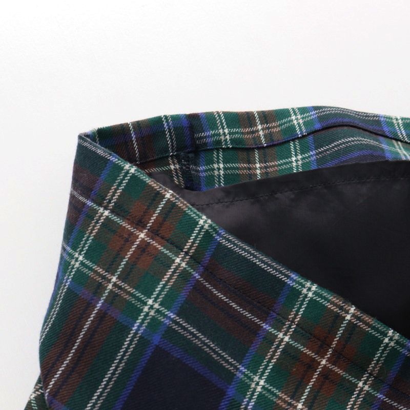 美品 2022AW ネストローブ nest Robe ウールタータンチェック