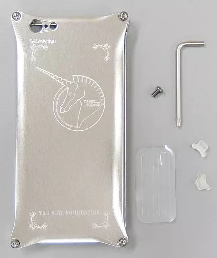 携帯ジャケット・カバー　ビスト財団Ver. ジュラルミンジャケット iPhone6/6s対応 「機動戦士ガンダムUC RE：0096」 中古】携帯ジャケット・カバー ビスト財団Ver. ジュラルミン