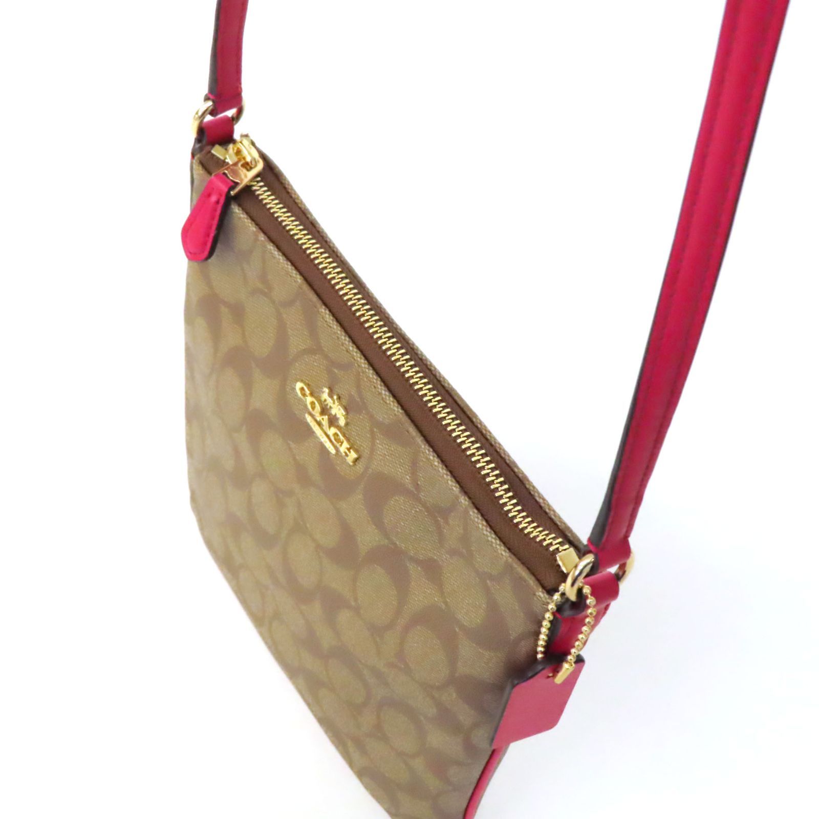 OH25003 美品 COACH コーチ ショルダーバッグ サコッシュ PVC