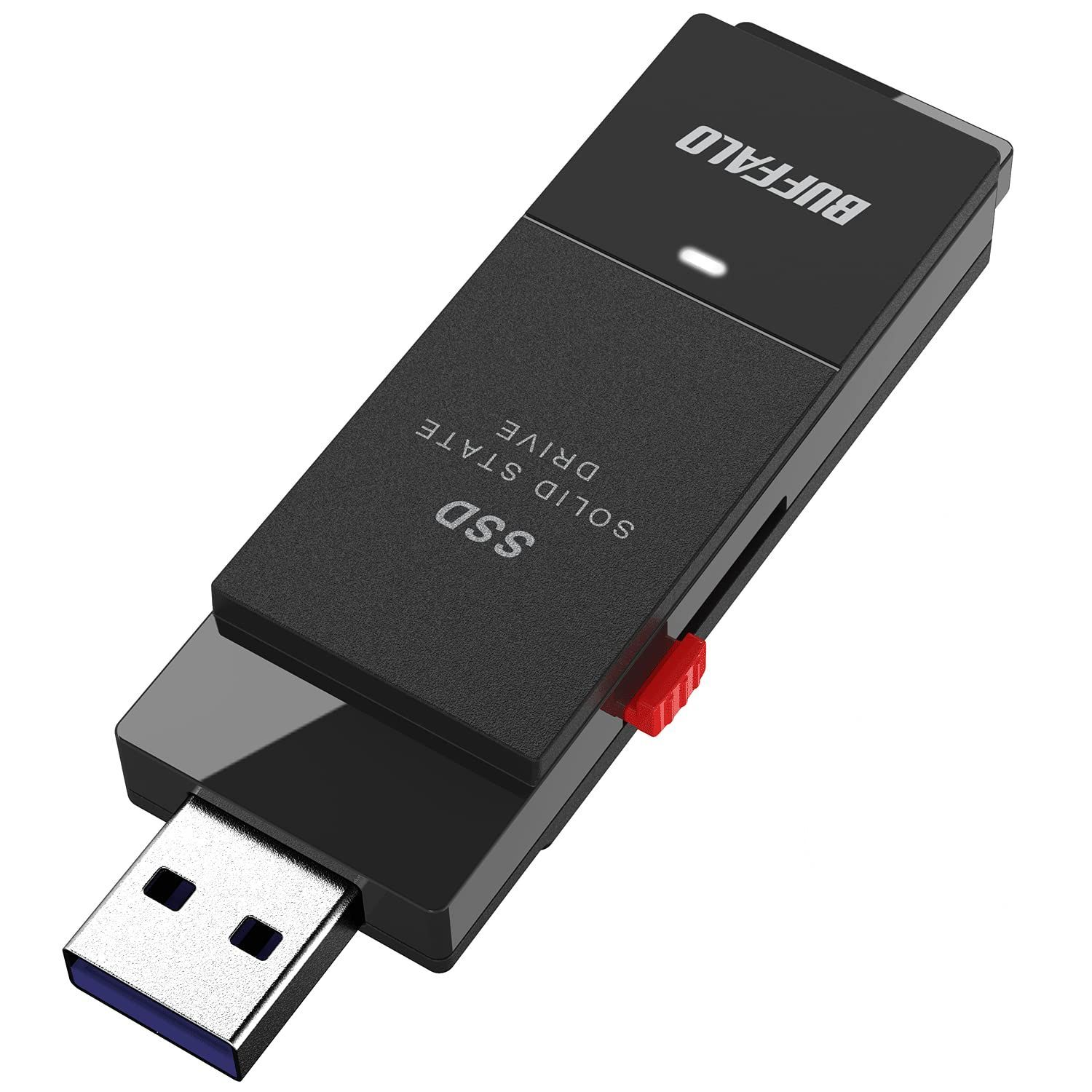 バッファロー SSD 外付け 1.0TB USB3.2 Gen2 読込速度600MB/秒 PS5/PS4メーカー動作確認済 コンパクト 小型 Type-Cアダプター付属 ブラック SSD-SCT1.0U3BA/N