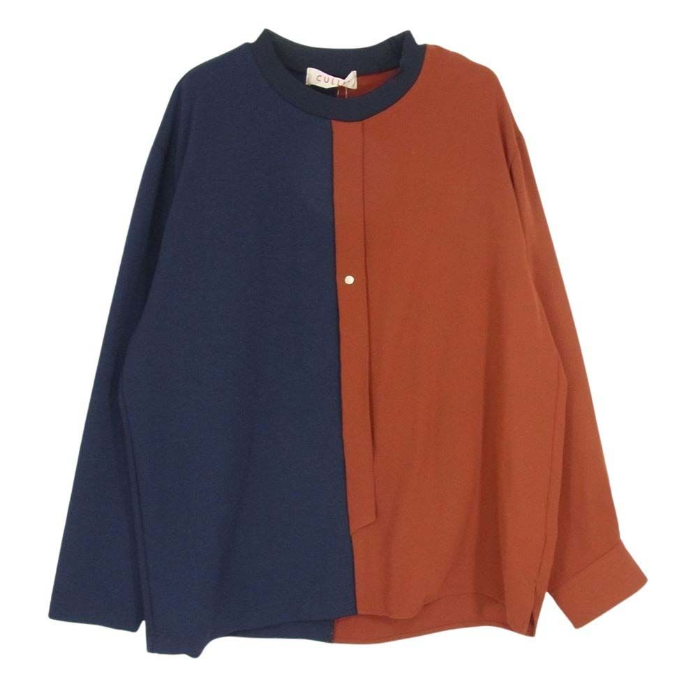 クルニ CULLNI 20AW 20-AW-034 バイカラー アシンメトリー プルオーバーシャツ カットソー ネイビー系 2【中古】