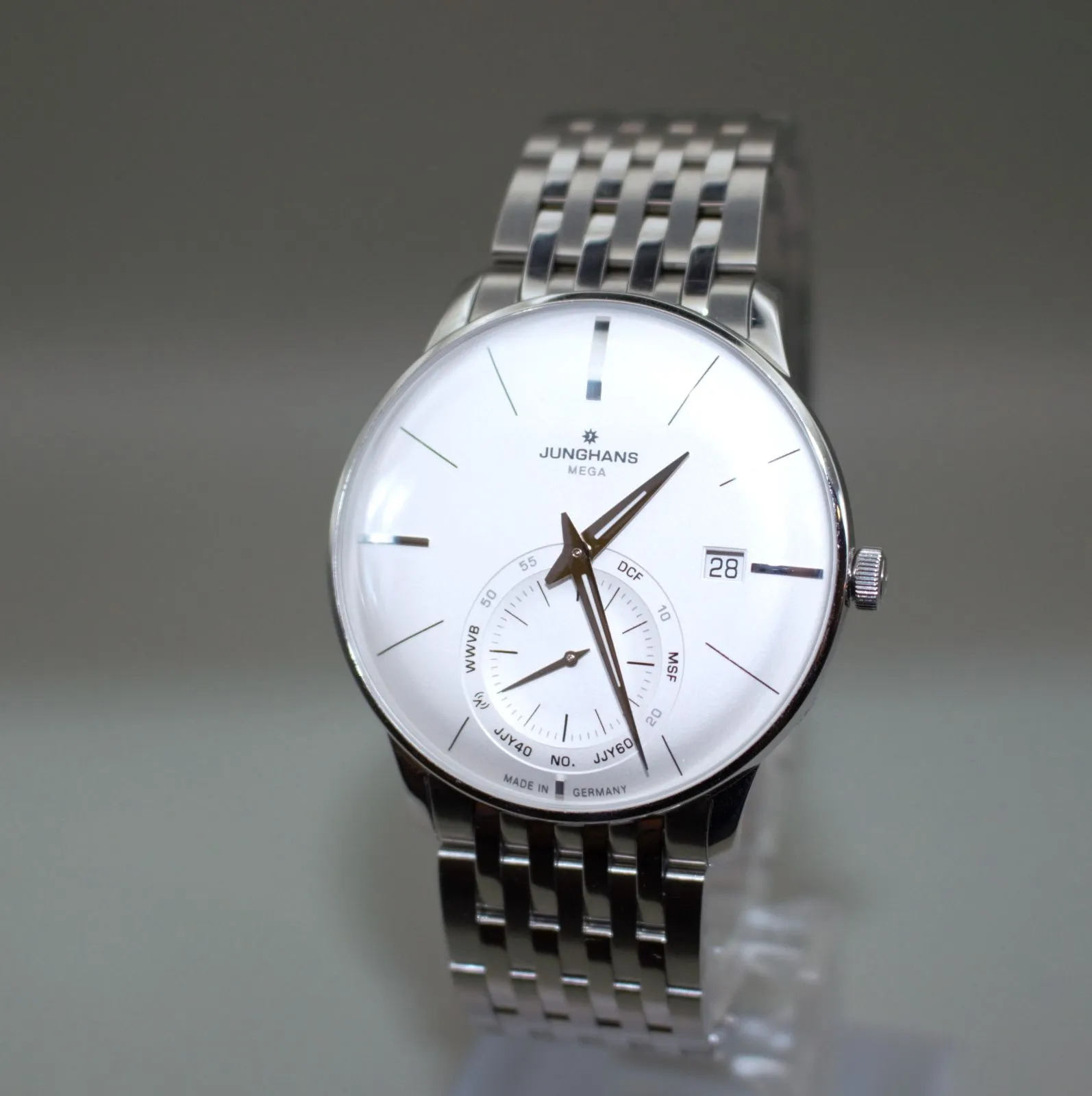 VRW-373』☆時計☆JUNGHANS (ユンハンス)☆058.4900.46☆マイスター メガ スモールセコンド W文字盤 メンズ クオーツ電波  腕時計☆稼動品|mercariメルカリ官方指定廠商|Bibian比比昂代買代購