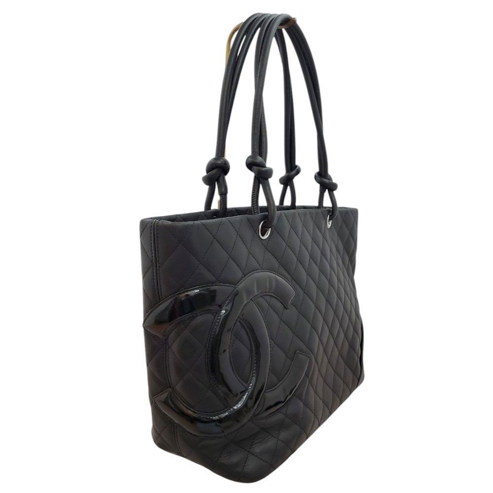 シャネル CHANEL ラムスキン カンボンライン ラージトートバッグ