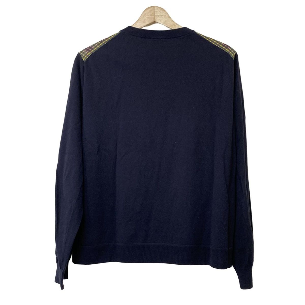 Paul Smith - PaulSmith(ポールスミス) カーディガン サイズM レディース美品  - ダークネイビー×ピンク×マルチ 長袖/フラワー(花)/刺繍 PaulSmith(ポールスミス) カーディガン サイズ2L レディース