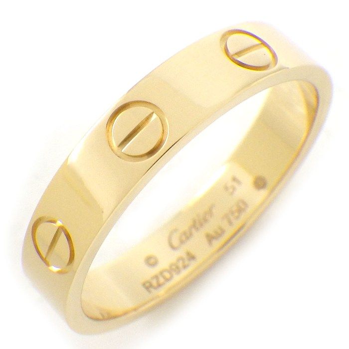 カルティエ Cartier リング ラブ スモールモデル SM B4085051 K18YG 11  