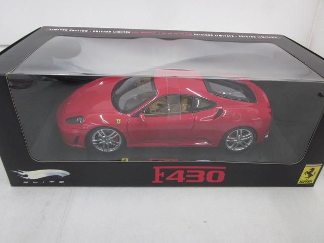 ホットウィール製　フェラーリ F430 ミニカー 1/18 赤 hotWHEELS 1/18 フェラーリF430（Hot Wheels Elite 1⁄18