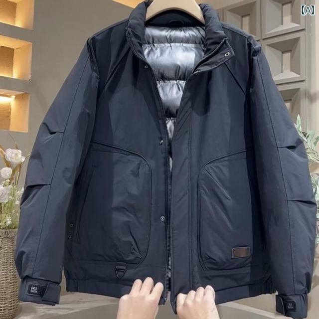 XL 秋冬 コーデ メンズ 服 シンプル ファッション オシャレ 大人 かっこいい 大きいサイズ ストリート 紳士服 綿 コート タイプ 生物学 暖かい ジャケット アウター