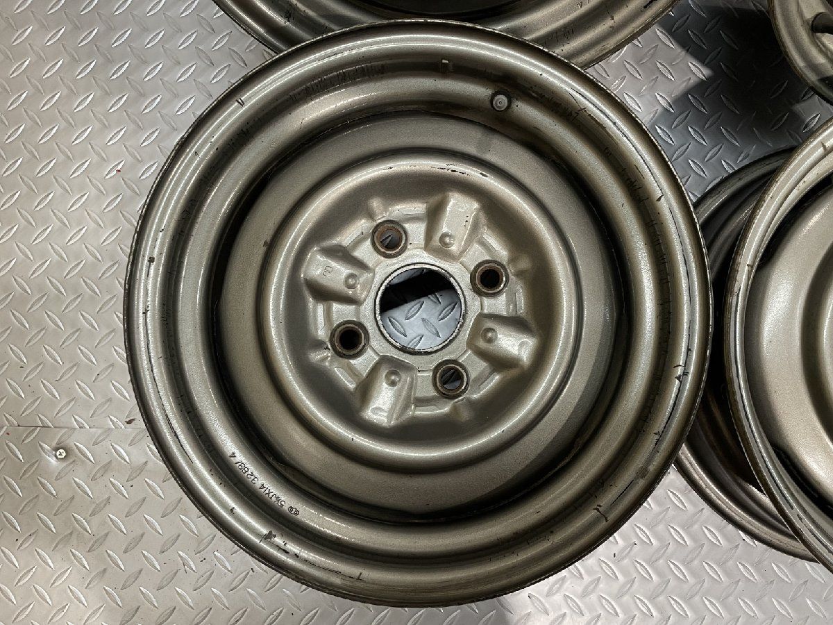 TOYOTA トヨタ GX71 マークⅡ|クレスタ|チェイサー 純正スチールホイール 鉄ホイール 14インチ 4本 5.5J4HPCD114.3 28 MHX004