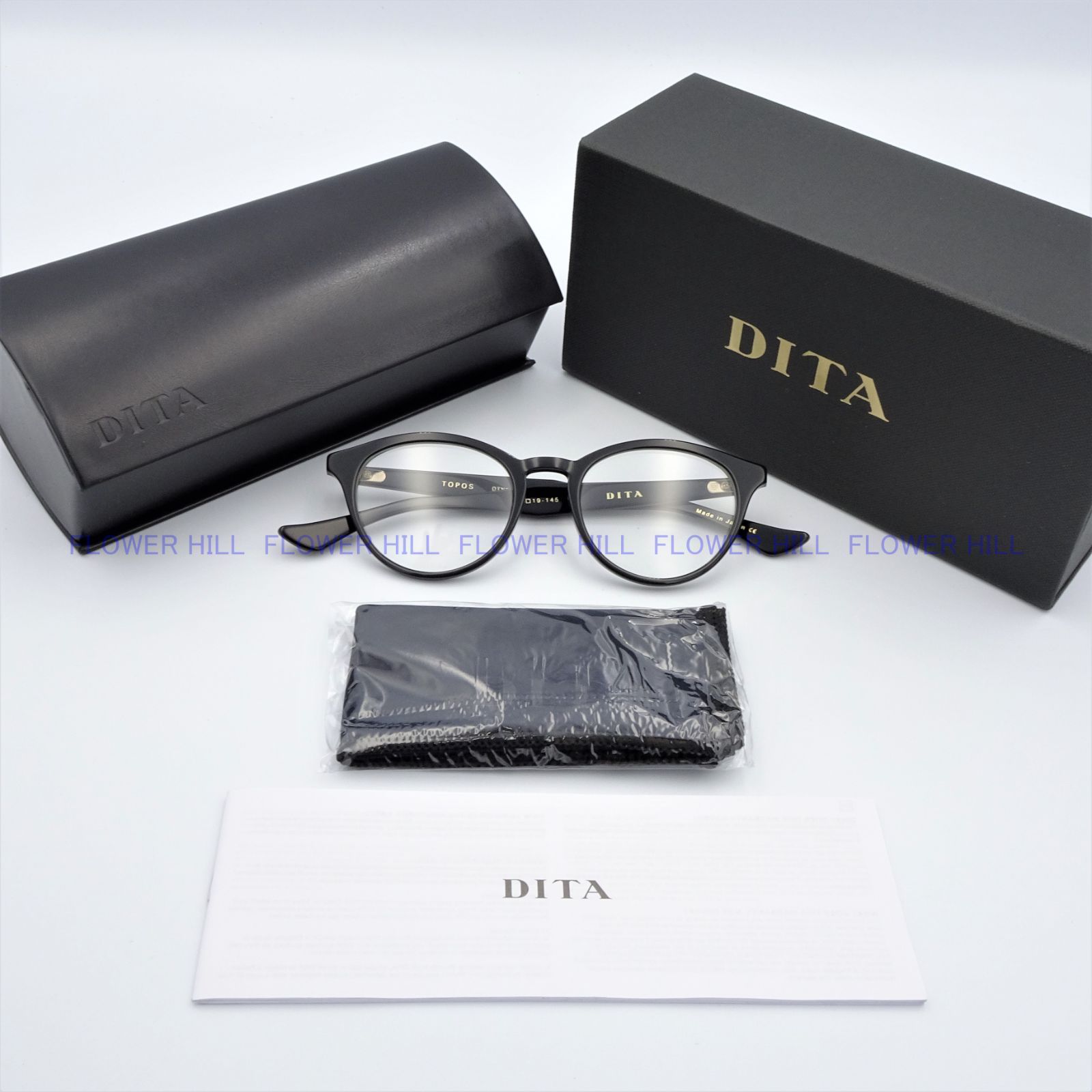 DITA ディータ メガネ フレーム TOPOS DTX512-01 メガネ ブラック 日本 