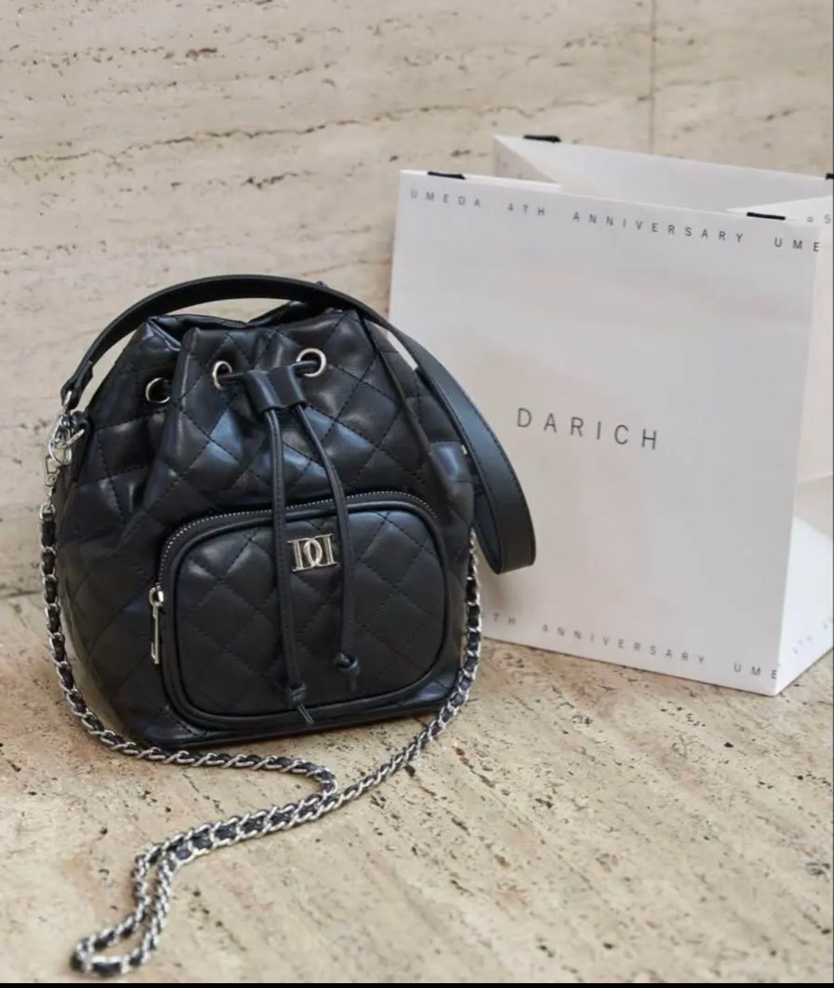 Darich ダーリッチ DDキルティングハンドルバッグノベルティ Darich ダーリッチ DDキルティングハンドルバッグノベルティ