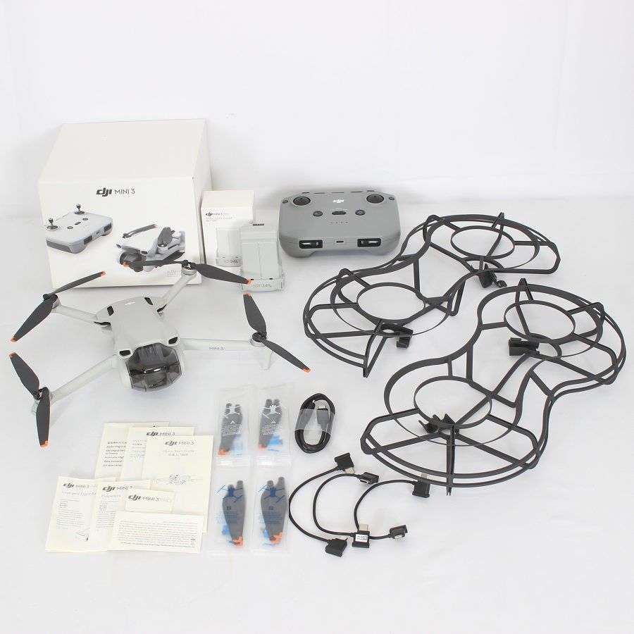 【美品】DJI Mini 3 予備バッテリー付き RC-N1送信機付属 M16307 ドローン 空撮カメラ 本体 美品】DJI Mini 3 予備バッテリー付き RC-N1送信機付属 M16307