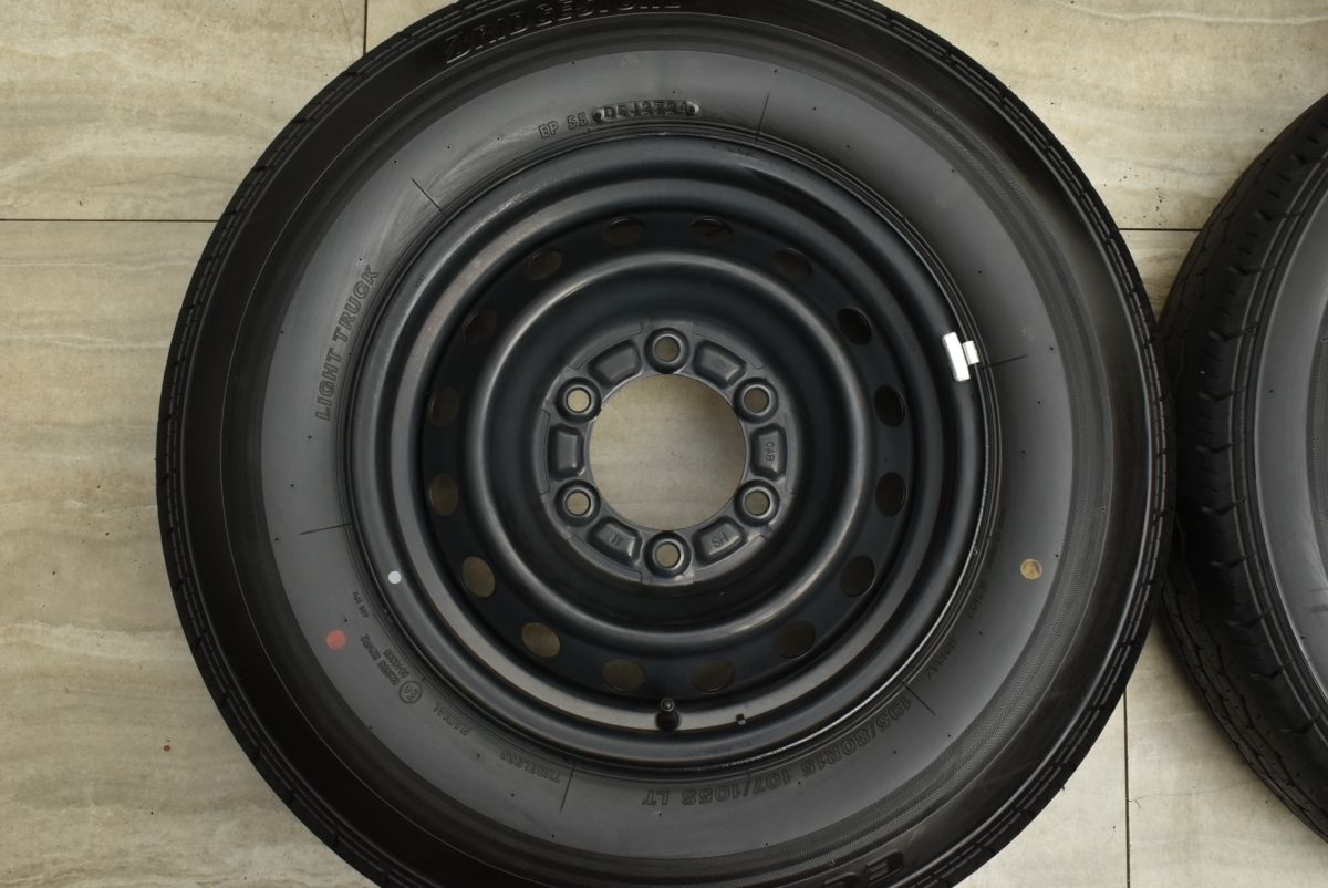 ①2本 ハイエース 新車外し 195/80R15 25年9/5納車 ブリヂストン